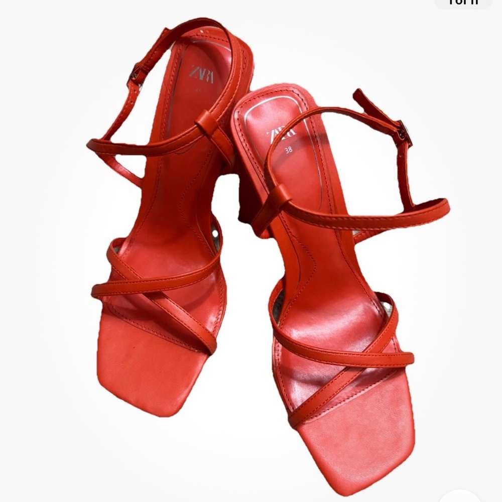 Zara Orange strap heel - 9121070